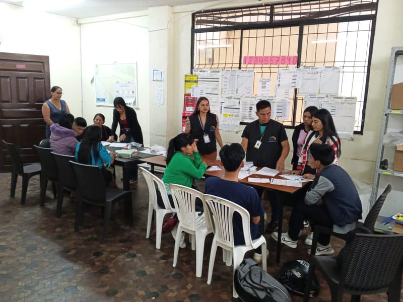 Delegación Electoral de Pastaza definió tres puntos de capacitación para los MJRV