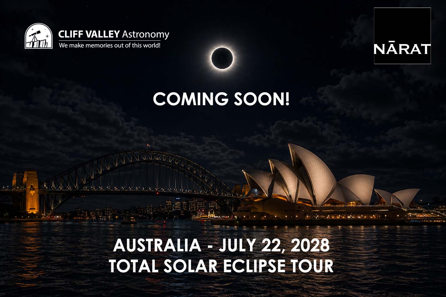 COMING SOON - July 2028 Australia Total Solar Eclipse!