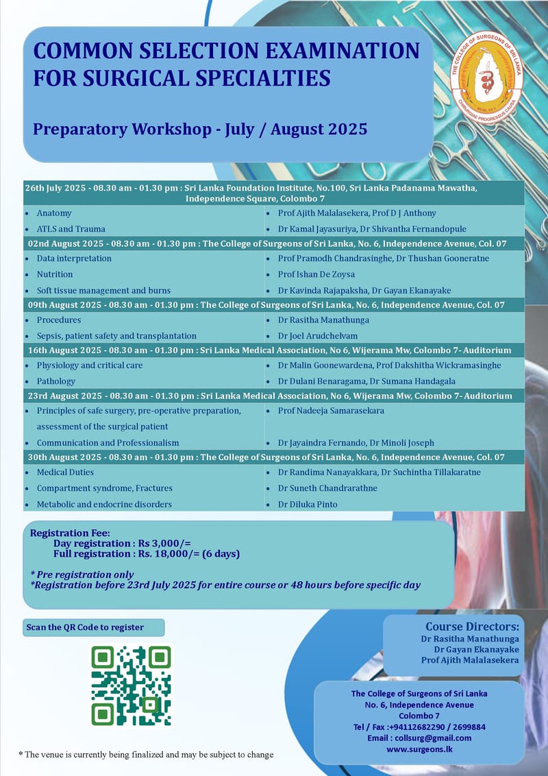 PreMD course in surgery