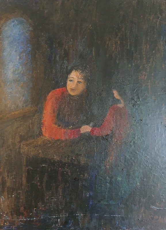 חנה בן זאב, אקריליק על בד, 80 על 60 ס"מ