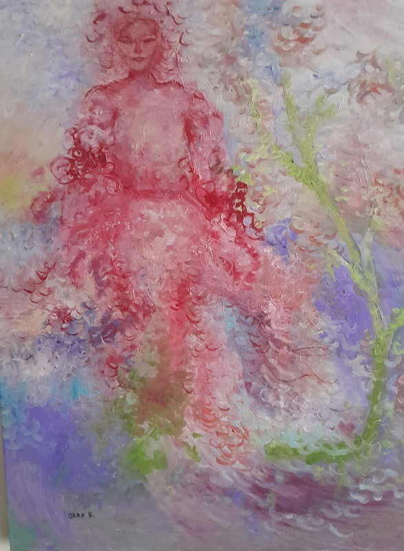 רחל אורן, שמן על בד, 80 על 60 ס"מ.