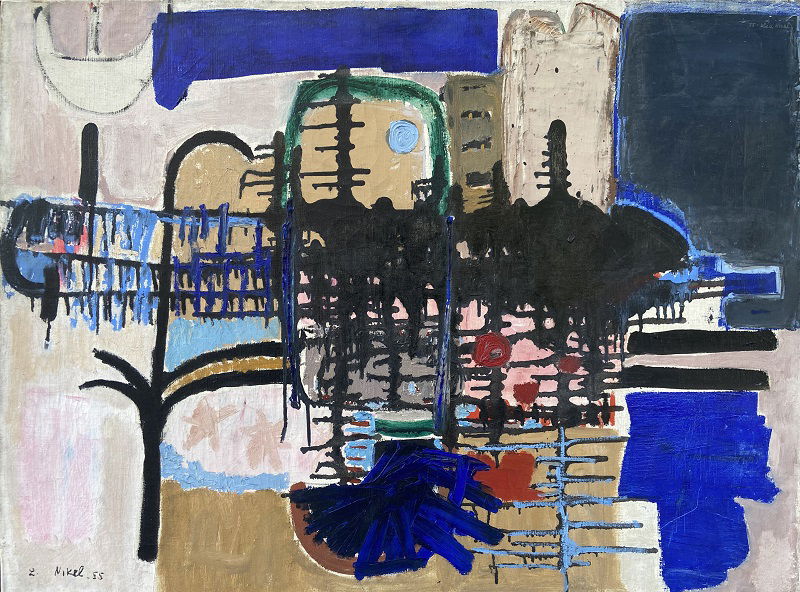 Lea Nikel ,Untitled, 1955, Oil on canvas,  62 x 84 cm