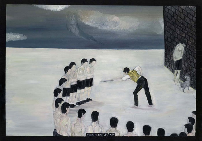 אבנר כץ, מתוך שיעור ספורט, 2010, שמן על בד