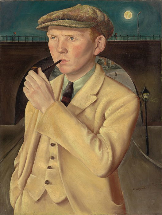 וילהלם לכניט, דיוקן אחי (מקס לכניט), 1924 שמן על בד, 53.3×70.5 אוסף פרטי צילוםGrisebach GmbH :