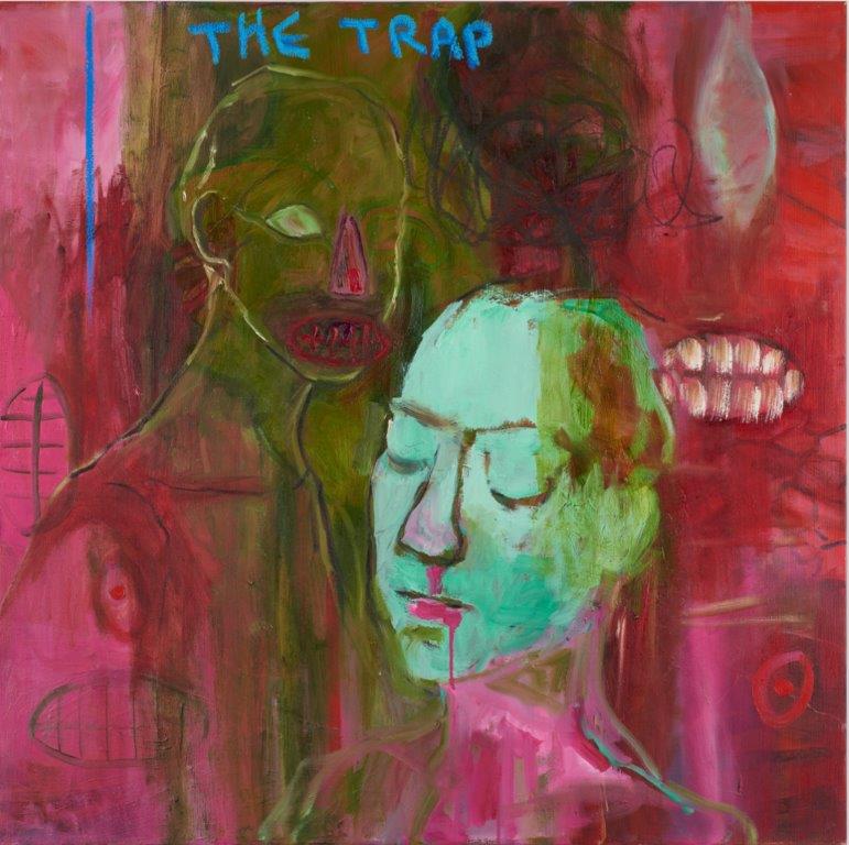 תמר בן שאול, The Trap, 2022, שמן על בד צילום: יובל חי