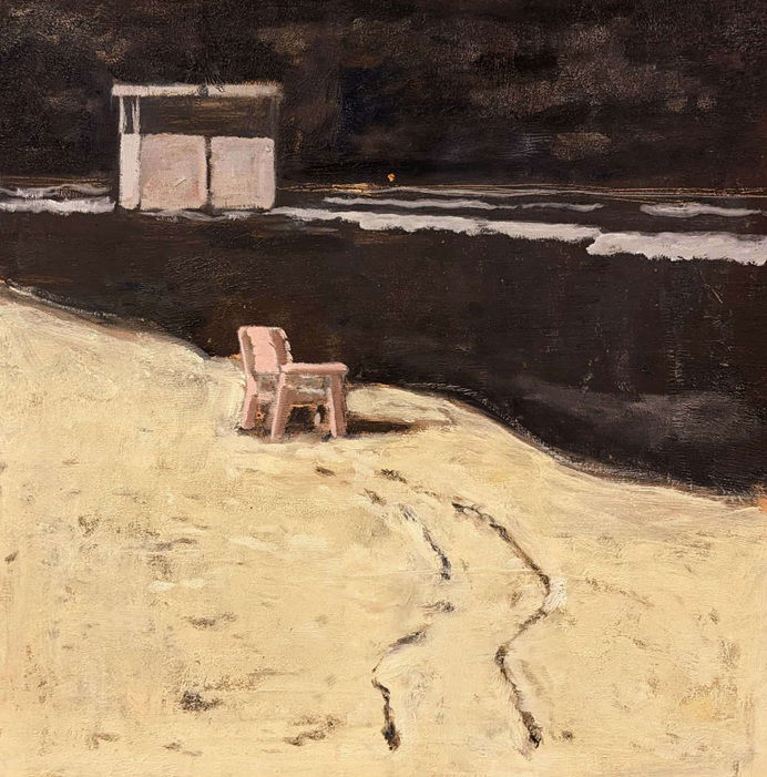 איתי שמואלי, בלי כותרת,35 על 35 סמ , שמן על עץ , 2024