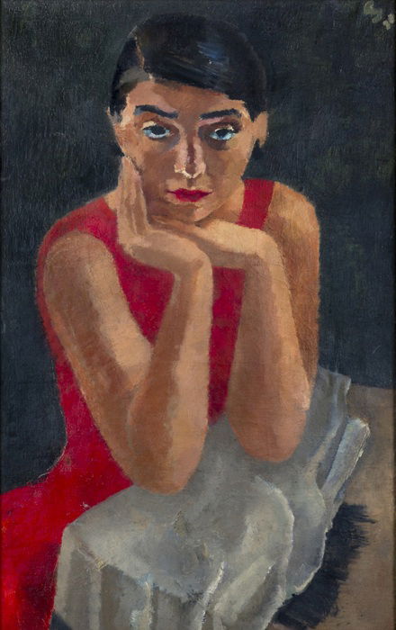 יוחנן סימון, דיוקן אשה (ליזבת שוורץ), 1938