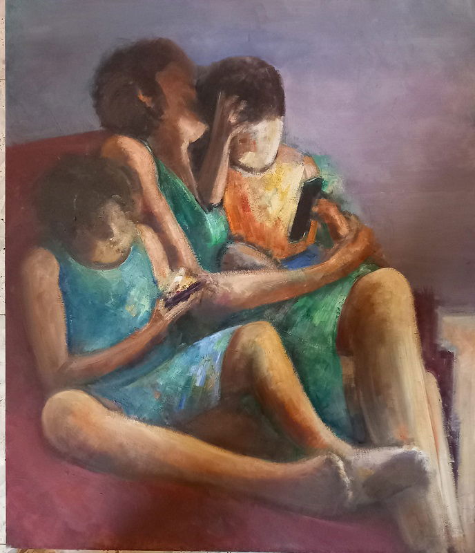 דינה טולדנו, שמן על בד, 70 על 60 ס"מ. 2800 ש"ח