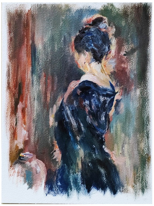 יגאל רוט, שמן על נייר, 31 על 23 ס"מ. מחיר: 1,200 ש"ח