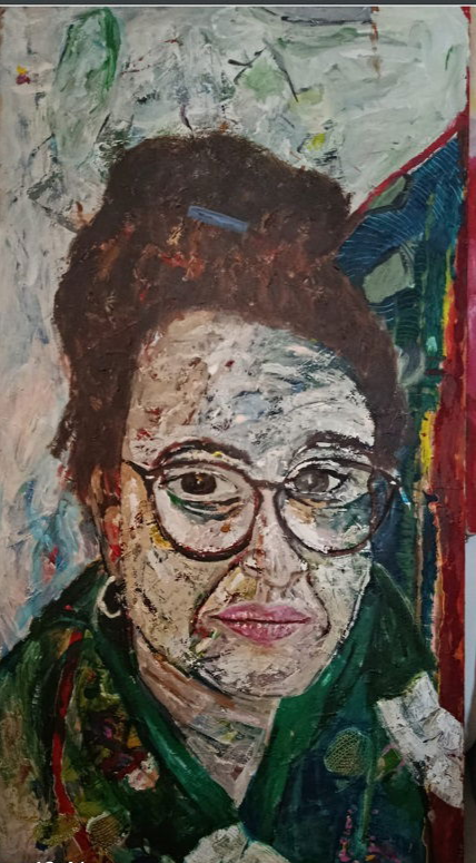 קרן גל, אקריליק על בד, 170 על 70 ס