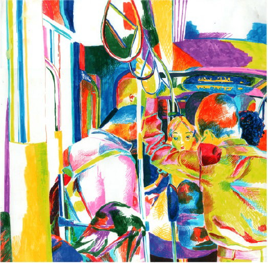 יערה סיידון טסת, טושים על נייר,  40X40 ס"מ.  מחיר: 400 ש"ח.  טלפון 058-6969495