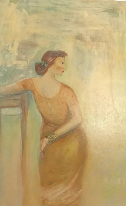 מירי פנאן, אקריליק על בד, 120 על 70 ס"מ, ממוסגר. מחיר: 4,200 ש"ח