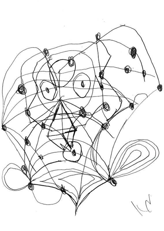 מאיר איתן, עיניים, עפרון על נייר, 2024, צילום: דורית בר אדון