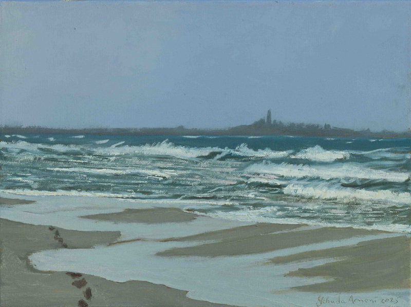 יהודה ארמוני, חוף עתלית, 2025, צילום: אלישע ניפו