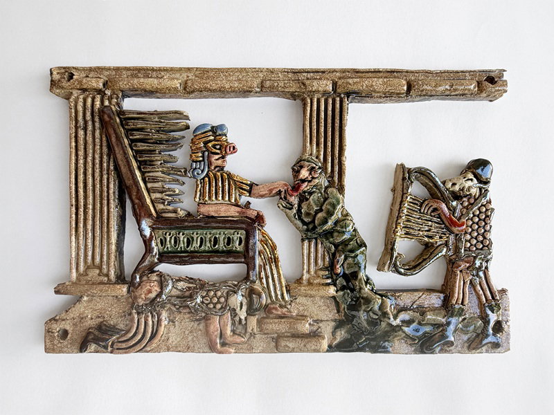 Noy&Tamir, Landlords (detail), 2026, Handmade ceramics, 220x170 cm