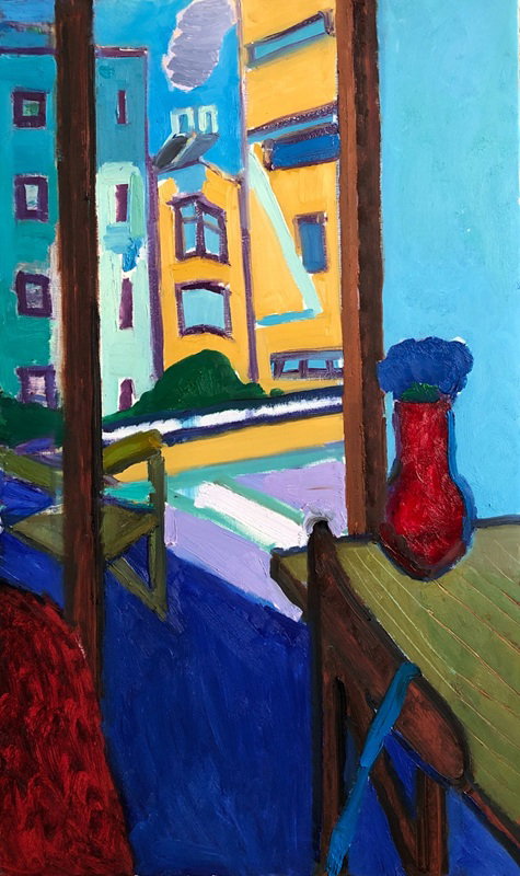 Natalia Zourabova, Untitled (1), 2026, oil on canvas, 60x100 cm