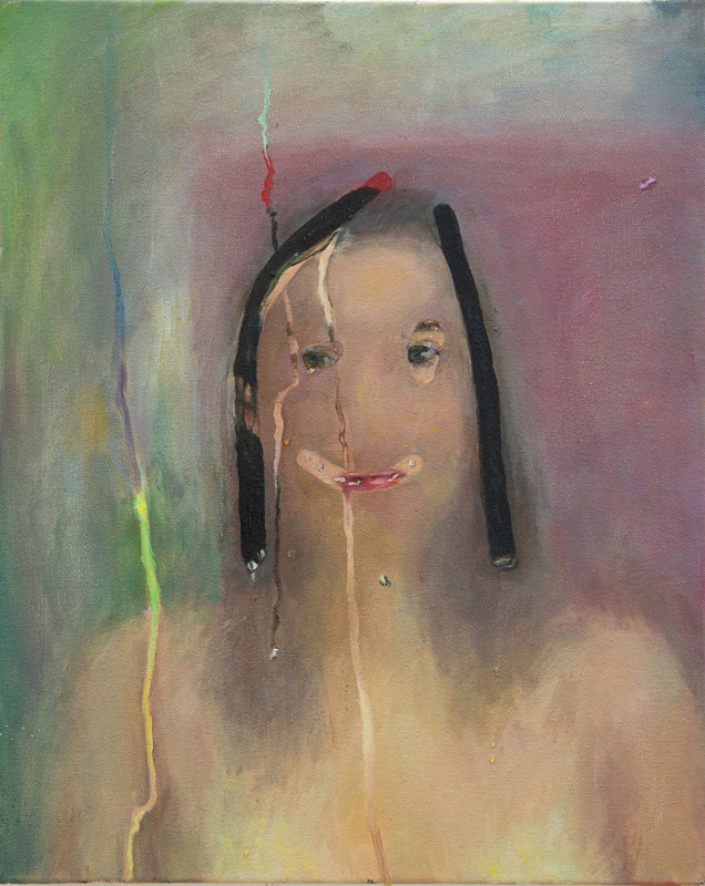 Ziv Balbirsky, Painting Myself, 2025, oil on canvas, 50x40 cm