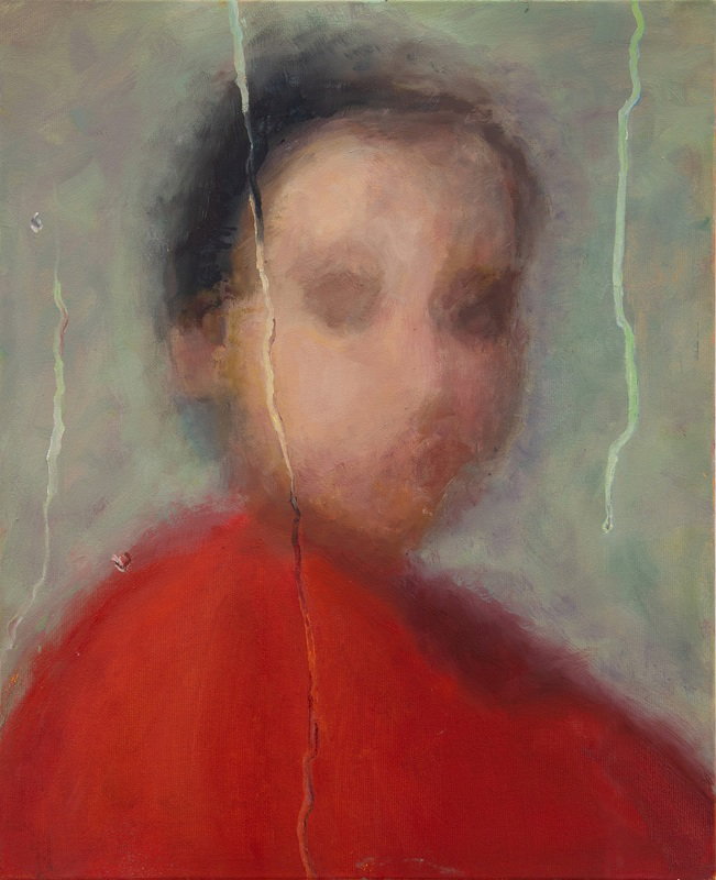 Ziv Balbirsky, Staring, 2025, oil on canvas, 50x40 cm