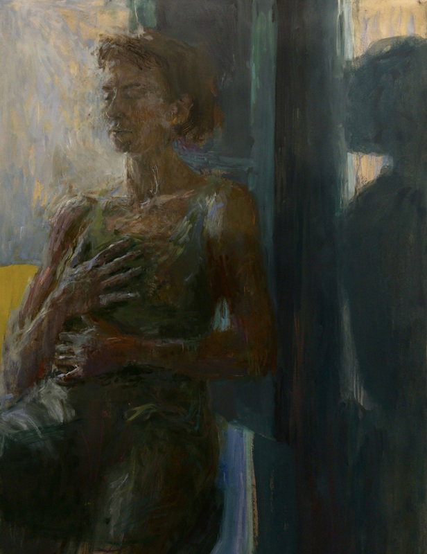 Safira Klein, קירבה, 2025, oil on canvasm photo