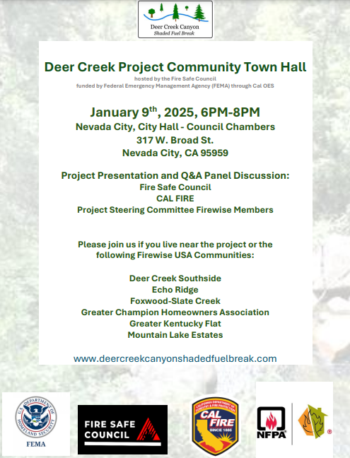 Deer Creek Project Community Town Hall January 2025