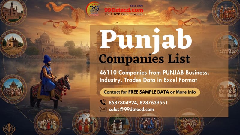 46000+ Punjab Companies List – B2B Data in One File