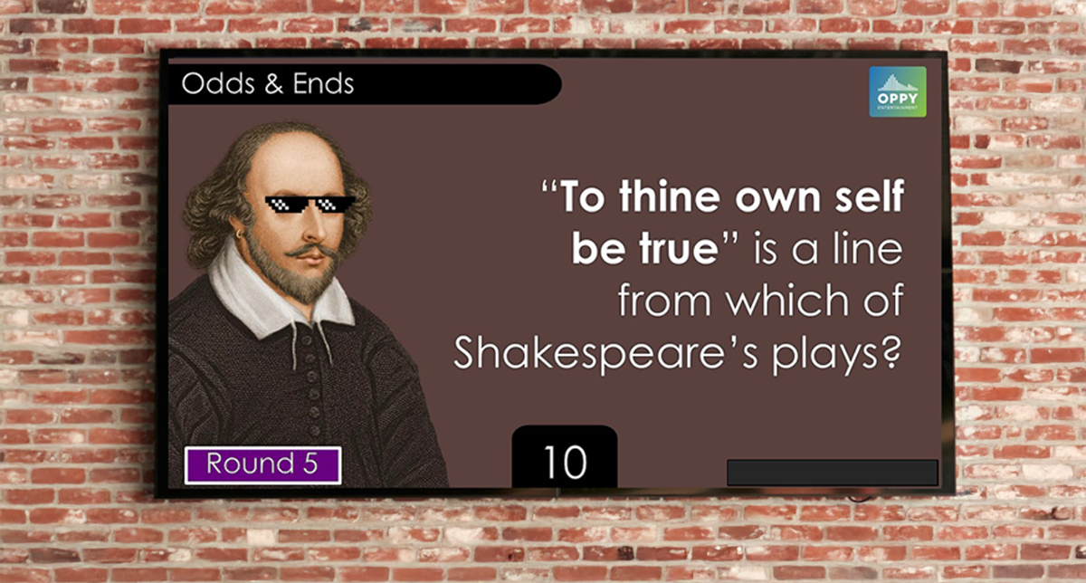 Big Screen example Picture from Pub Trivia Australia. Best trivia company in Australia.
