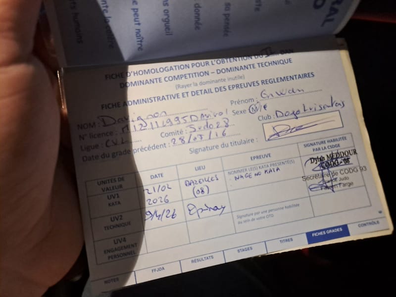 2ème Dan Erwan - 09/04/2026