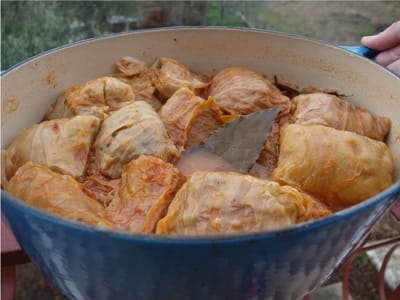Croatian Sarma (Stuffed Cabbage Rolls)