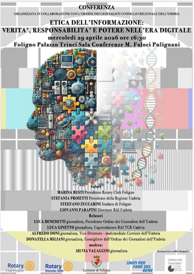 CONVEGNO "ETICA DELL'INFORMAZIONE: VERITA', RESPONSABILITA' E POTERE NELL'ERA DIGITALE