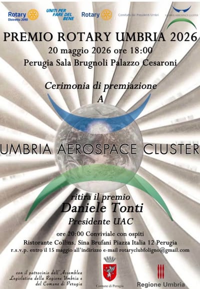 Premio Rotary Umbria a cui ha fatto seguito la conviviale al ristorante Collins, Sina Brufani. - Copy