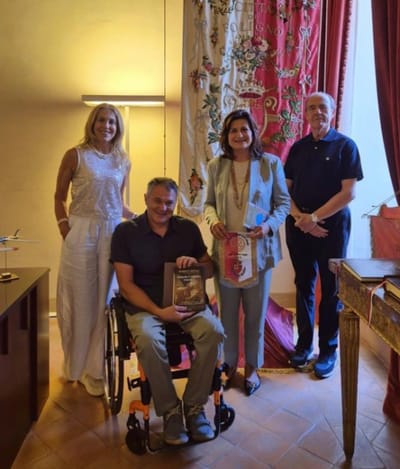 Incontro tra il Sindaco del Comune di Foligno, il Presidente del Rotary club Foligno