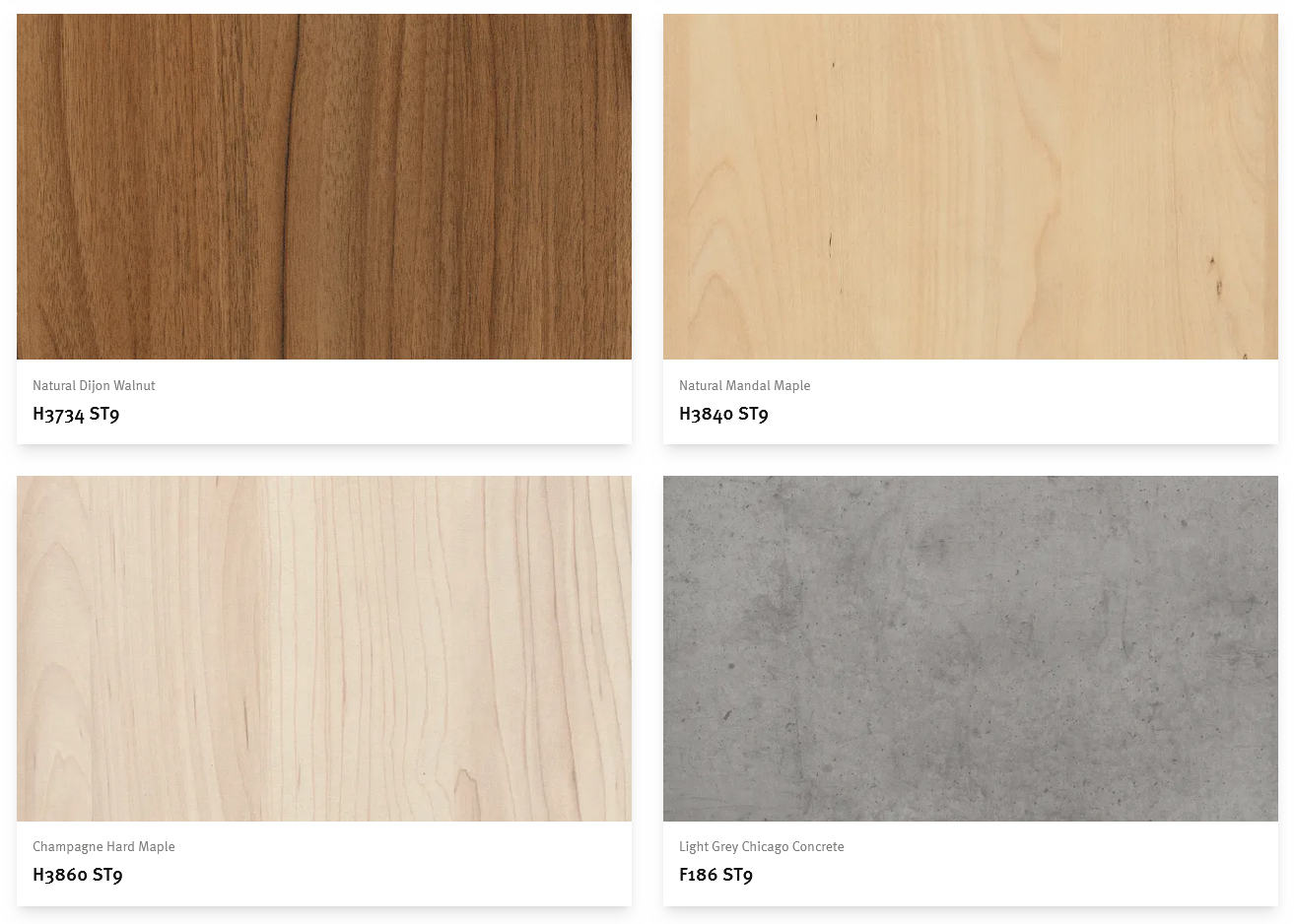 EGGER MELAMINE COLLECTION 2025