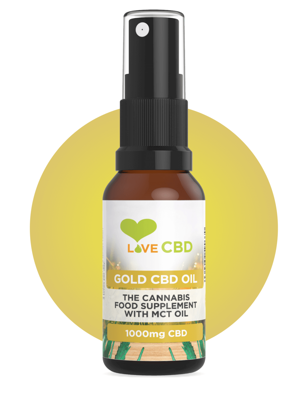 gold cbd oil circle