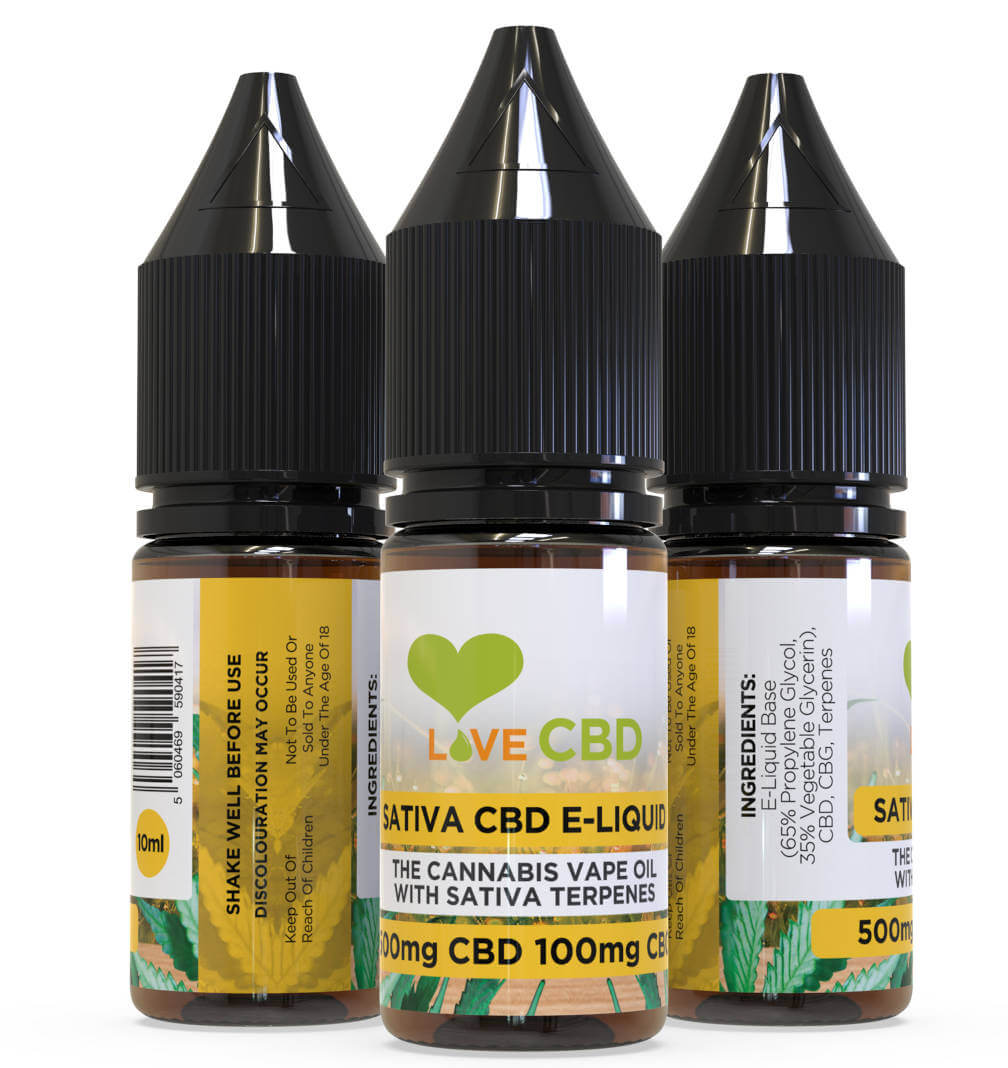 sativa cbd vape 3 bottles 