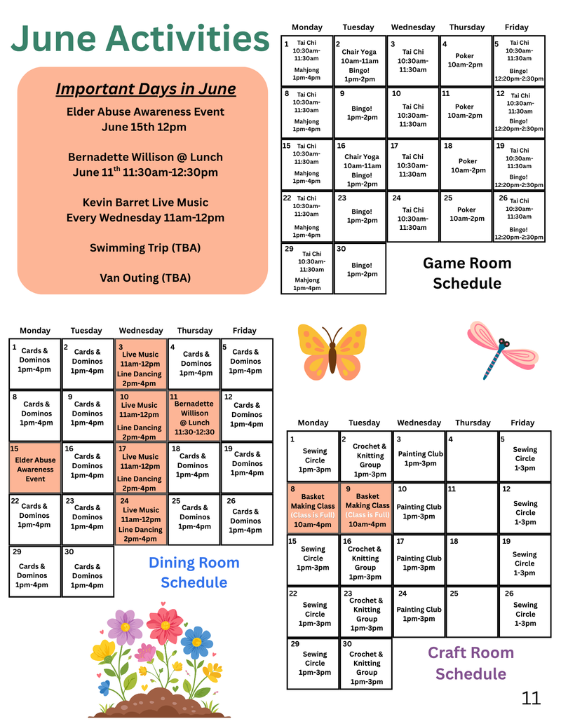Monthly Activities