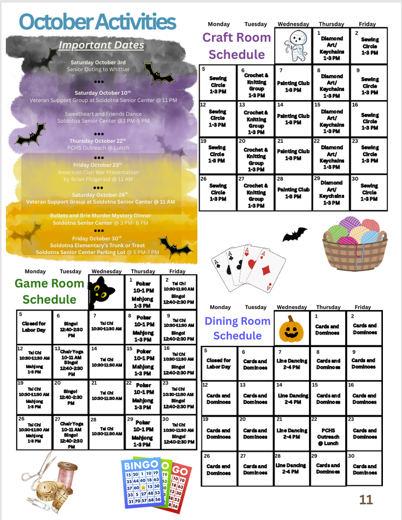 Monthly Activities