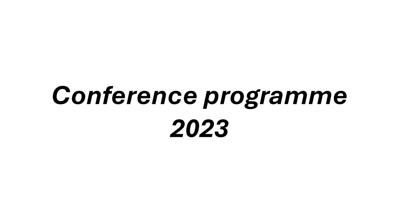 Conference programme