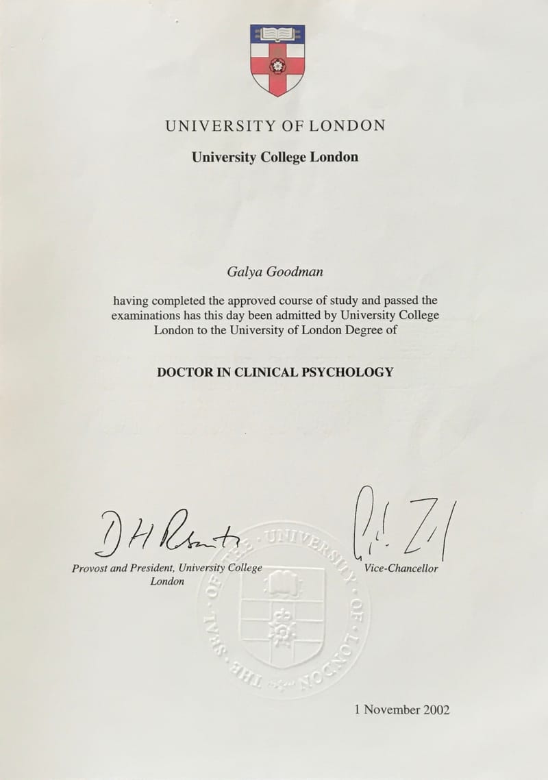 Doctorate in Clinical Psychology