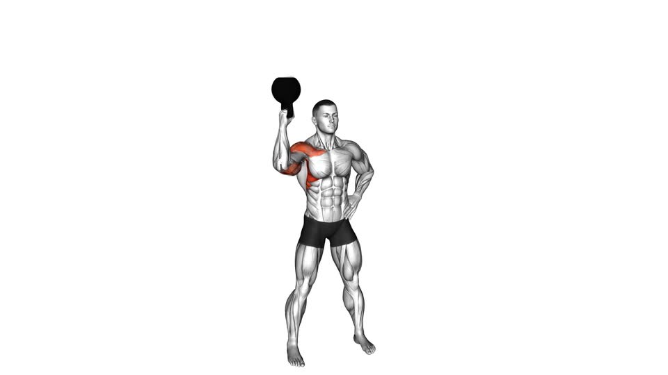 PRESS MILITAR A 1 BRAZO CON KETELLBELL