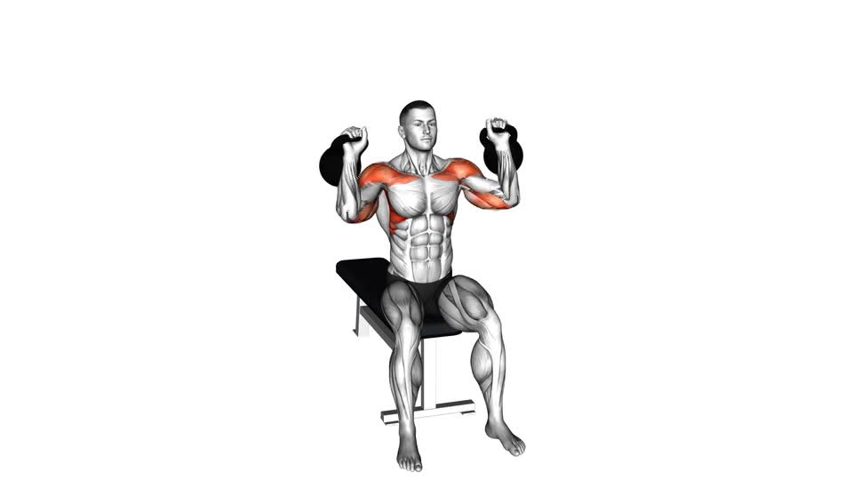 PRESS MILITAR A 90 CON KETELLBELL SENTADO