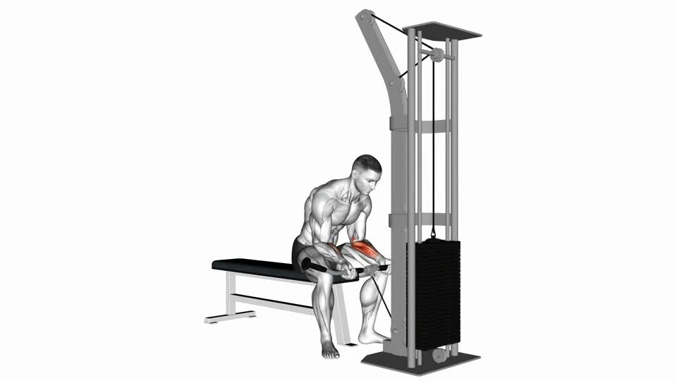 CURL ANTEBRAZO SENTADO CON POLEA BAJA