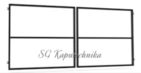 Kétszárnyú nyíló kapukeret