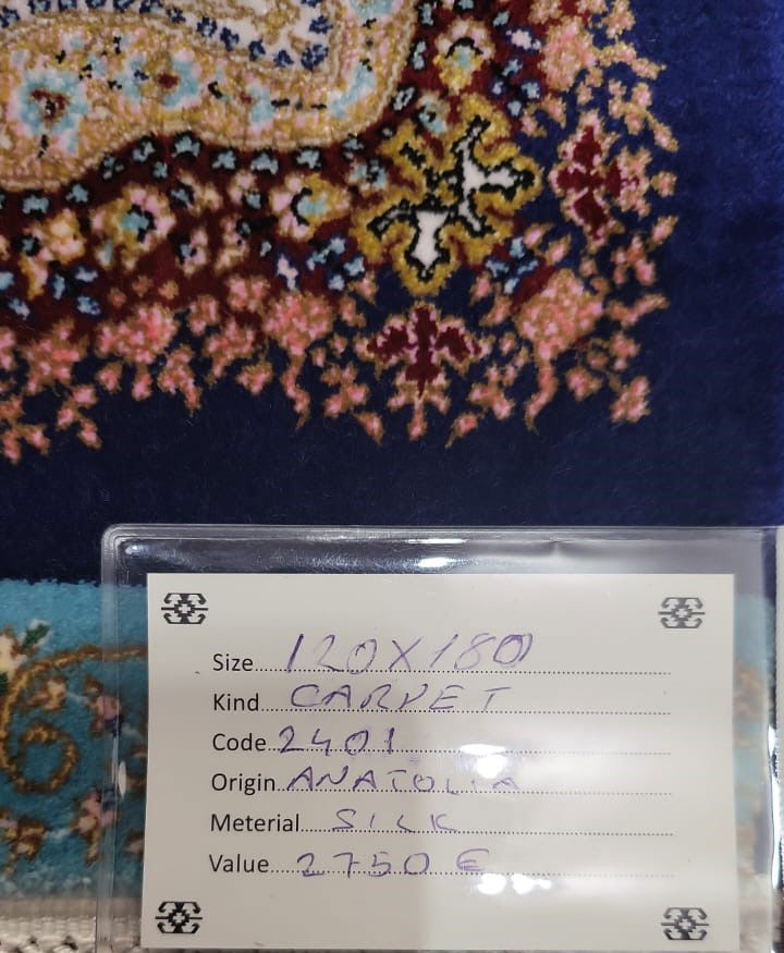 Code:2401   Size: 180x120 cm   Price Euro; 2750