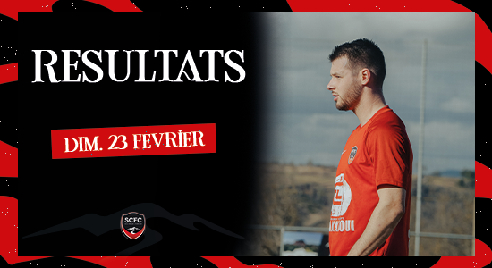 Les résultats du week-end du 23 Février