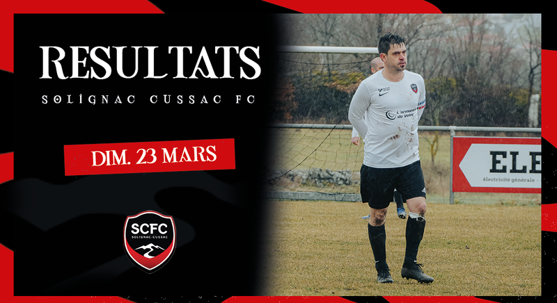 Les résultats du week-end du 23 Mars