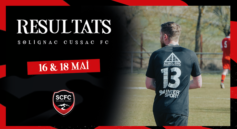 Les résultats du week-end du 16 & 18 Mai