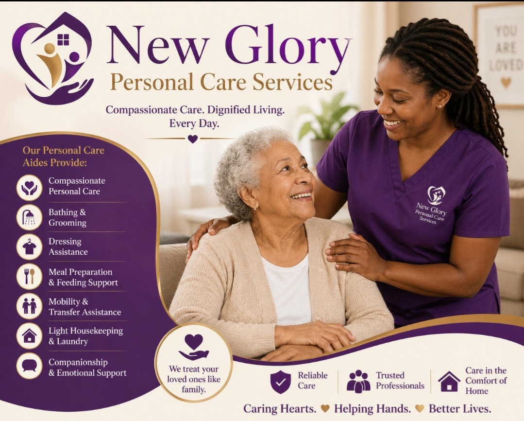 Although aging is inevitable, getting compassionate care when it's needed doesn't have to be hard. With New Glory's personal care team partners individuals can depend on meaningful engagements, patience & understanding of verbal and non-verbal communication, and a welcoming acknowledgment of their thoughts, needs, and perspectives.
Tell Us What You Need; We'll Deliver !