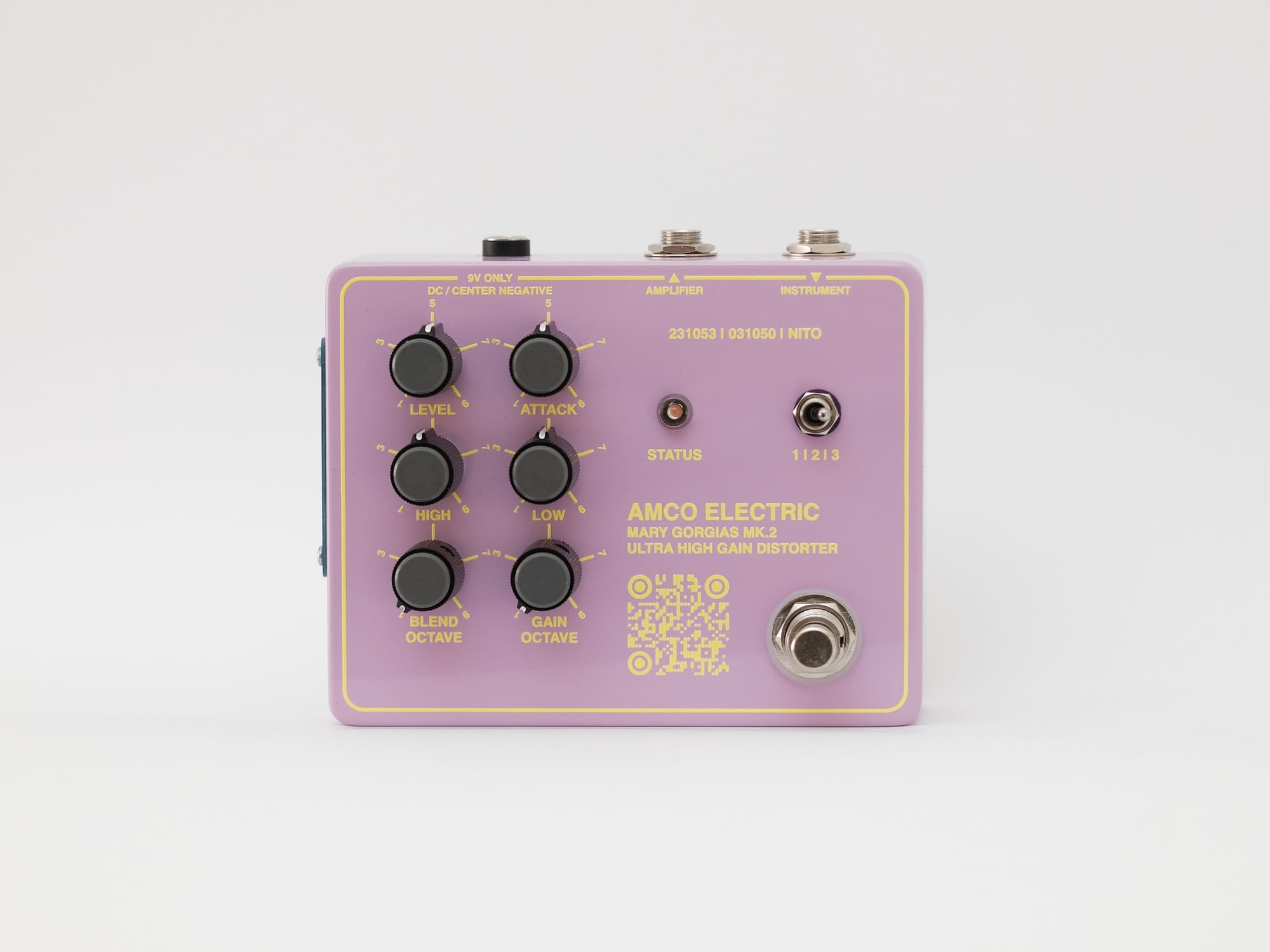 A small batch of Mary Gorgias Ultra High Gain Distorters is available now on www.amco.xyz