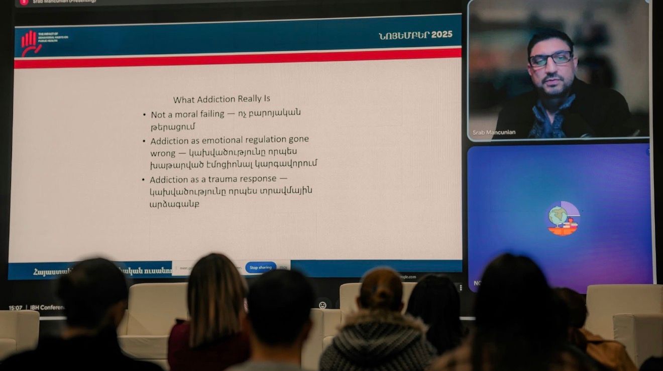 UNFPA Armenia Guest Speaker – Addiction, Trauma & Mental Health