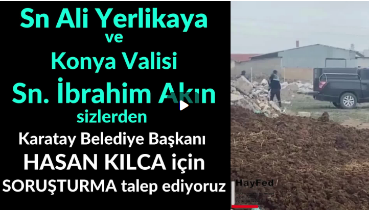 Karatay Belediye Başkanı Hasan Kılca 7 yıldır bakımevi kurmadın. Kısırlaştırma yapmadın.Hesap Ver!